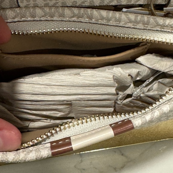 Michael Kors Cream and Brown Belt Bag - Picture 9 of 10